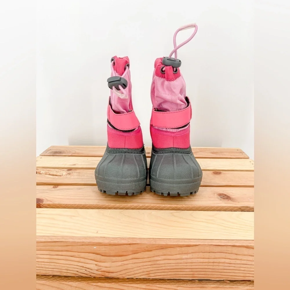 Columbia Girl Winter Snow Boots Black Pink